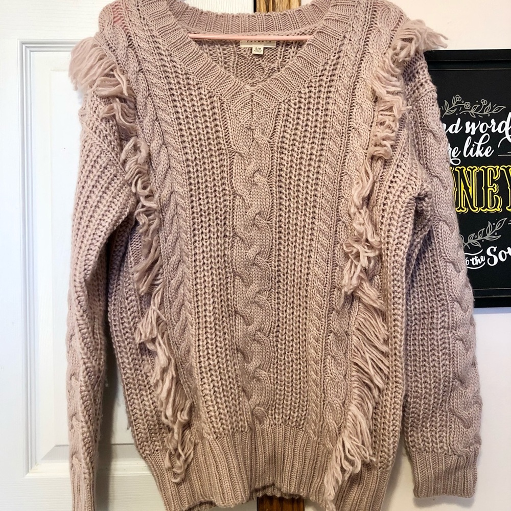 Boutique Fringe Sweater